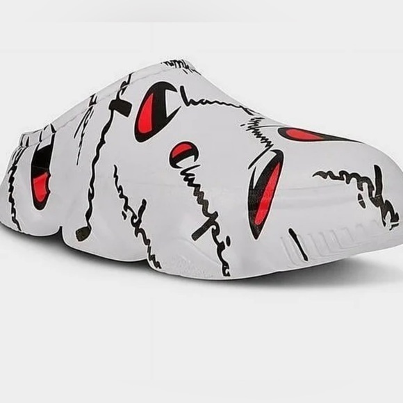 CHAMPION SUPER MELLOW WARPED SANDALS SLIP ON white youth kids NWT‎ - Picture 2 of 7